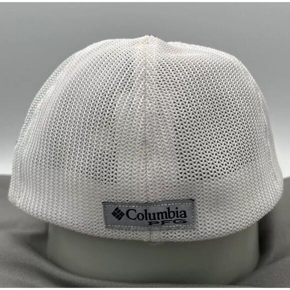 Columbia PFG Texas A & M Fishing Flexfit Hat Cap Mesh Trucker style Hat Size S/M - Picture 3 of 5